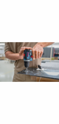 Bosch Powertools Akumulátorová vrtačka/šroubovák GSR 12V-32 FC Professional, 12 V (modrá/černá, 2x Li-ion baterie 2,0 Ah, L-BOXX, kovové sklíčidlo, úhlové uchycení, excentrické uchycení)