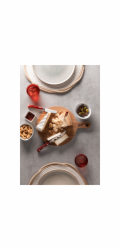 Berkel Chopping Board  Acacia + 3 Chese Knife