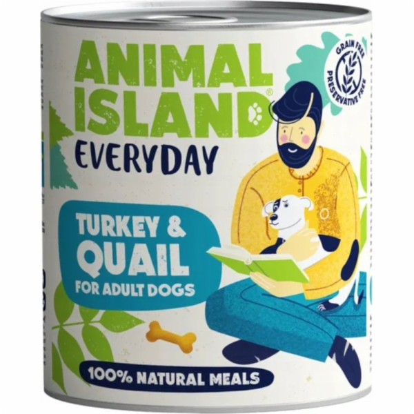 ANIMAL ISLAND Everyday Turkey and quail - vlhké krmivo pr...