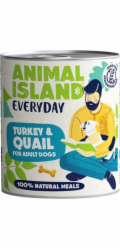 ANIMAL ISLAND Everyday Turkey and quail - vlhké krmivo pro psy - 800g