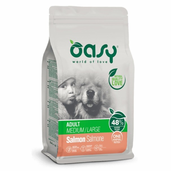 OASY One Animal Protein Adult Medium/Large Mono Salmon - ...