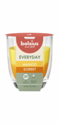 Svicka Bolsius Everyday, mangovy sorbet, 80x70 mm, ve skle