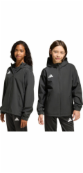 Dětská bunda Adidas Entrada 26 do každého počasí, černá, JZ9104, 116 cm