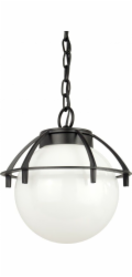 Závěsná lampa SU-MA Černá závěsná lampa SU-MA Balls s košíkem K 1018/1/KPO