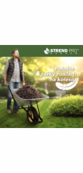 Fúrik Strend Pro Premium Fortis BLACK ES, koleso PN nafukovacie, Zn, 85 lit, max. 250kg (demont)