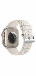 ForCell Řemínek pro Apple Watch F-Design FA06 s otvorem, silikonový, 38 / 40 / 41 mm, bílý