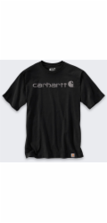 Carhartt Tričko Dearborn Relaxed Logo ČERNOŠEDÉ