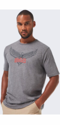 Russell Athletic Tričko Oakley SI Eagle ATHLETIC v šedé barvě
