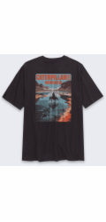 Carhartt Pracovní tričko Caterpillar ČERNÉ