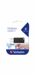 VERBATIM Flash disk Store  n  Go PinStripe/ 8GB/ USB 2.0/ černá 49062