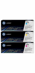 HP 131A CMY LJ Toner, 3-pack, U0SL1AM (1,800 / 1,800 / 1,800 pages)