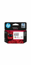 HP 650 Tri-color Ink Cart, 5 ml, CZ102AE (200 pages)