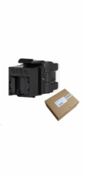 Solarix MULTIPACK 24 ks - rychlozařezávací keystone CAT6 UTP RJ45 černý SXKJ-6-UTP-BK-NA