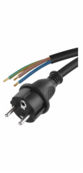 Kabel flexo guma 3x1,5mm, černá, 3m S03230