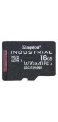Kingston MicroSDHC karta 16GB Industrial C10 A1 pSLC Card Single Pack