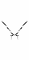 Logitech TV Mount For Video Bars - Úchyt fotoaparátu - montáž pod monitor, montáž nad monitor - pro Logitech Rally Bar All-In-One Video Bar for Midsize Rooms; Room Solution Large