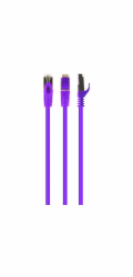 Propojovací kabel Cat.6A S / FTP LSZH 1m fialový