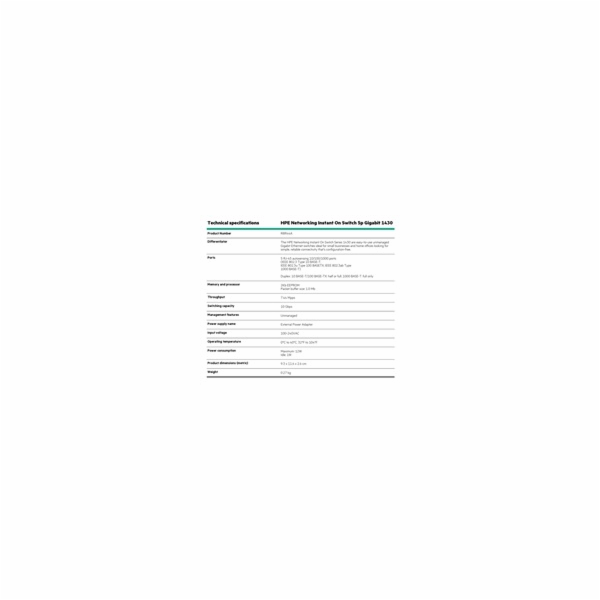 Aruba Instant On 1430 5G Switch