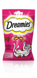 Delicious pro kočky Dreamies, s hovězím masem, 60 gr