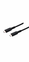 C-TECH kabel USB 4.0, Type-C (CM/CM), PD 100W, 40Gbps, 0,5m, černý