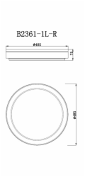 LIGHT LUB LED PARMA B2361-1L-R 49CM 45W