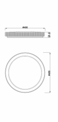 Svítidlo Domoletti SOFIA, stropní, 45 W, LED, B2349-1-R