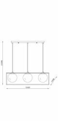 Domoletti Stropní svítidlo  DRIFT, 120 W, E14
