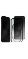 EMPRI Tvrzené sklo Teltech Premium pro iPhone 16 s rámem pro ochranu soukromí a zatemněním