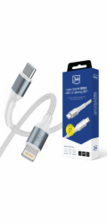 3mk kabel Hyper Cable N-SERIES C to Lightning 1m 9V/2A 20W White