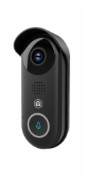 NEDIS Wi-Fi chytrý dveřní videotelefon/ 1920x1080/ 2Mpix/ IP54/ transformátor/ snímač pohybu/ noční vidění/ Onvif/ černý