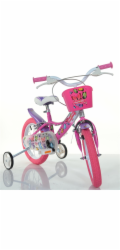 BIMBO_ BIKE Dětské kolo Bimbo Bike Butterfly, růžové, 14"