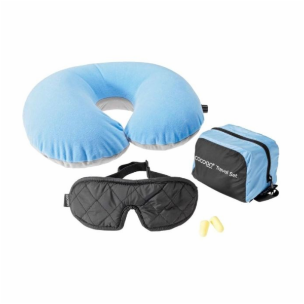 Cestovní sada Cocoon Travel Set (3 kusy), světle modrá/černá