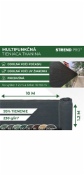 Tkanina tieniaca PRIVAT.NET 1,2x10 m, sieť, HDPE, UV, 230 g/m2, 95% antracit