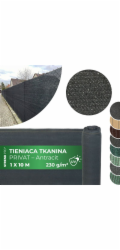 Tkanina stínící PRIVAT.NET 1x10 m, síť, HDPE, UV, 230 g/m2, 95% antracit