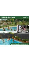 Tkanina tieniaca POPULAR.NET 1,2x10 m, HDPE, UV, 150 g/m2, 90% antracit