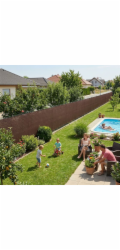 Stínicí tkanina BrownDecor W101, 1x50 m, UV, 230 g/m2, 95 % hnědá