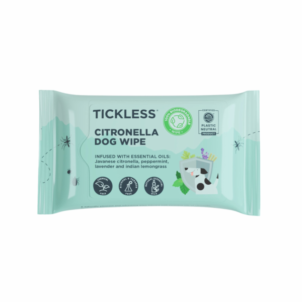 TICKLESS® Citronella Utěrky proti komárům a klíšťatům pro...
