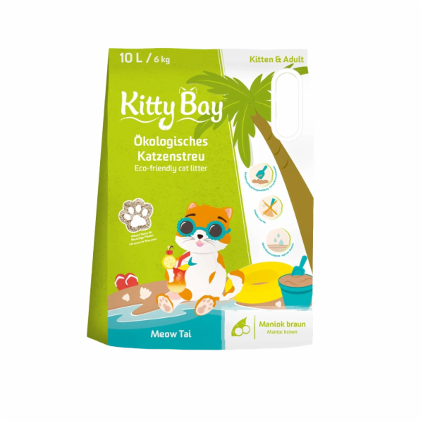 Kitty Bay Stelivo pro kočky Meow Tai Cassava Flour Brown ...