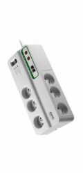 APC Home/Office SurgeArrest 6 Outlets with Phone & Coax Protection 230V France, 3m