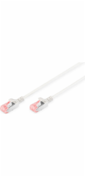 Digitus Tenký propojovací kabel U-FTP CAT 6 U-FTP, Cu, LSZH AWG 28/7, délka 1 m, barva šedá