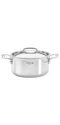De Buyer Affinity Bratentopf Edelstahl mit Deckel 24 cm