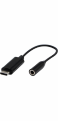 USB adaptér USB-C - Jack 3,5 mm černý