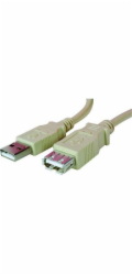 Logo kabelu USB USB-A – USB-A 3 m bílé (17060)