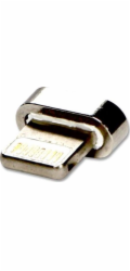 USB (2.0) Redukce, Magnetický konektor-Lightning M, 0, stříbrná, redukce na magnetický kabel