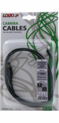Logo kabelu USB USB-A – miniUSB 1,8 m černý (31180)
