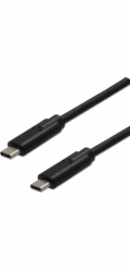Neutrální USB kabel USB-C - USB-C 1 m černý