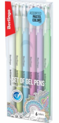 Berlingo BERLINGO BRILLANT GEL PASTEL 0,8MM SADA 6 ks