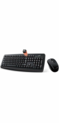 Genius Smart KM-8100, bezdrátová sada optické klávesnice a myši, AAA, US, klasická, 2,4 [Ghz], bezdrátová, černá