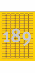 Avery Zweckform LABEL ZF L6037 MINI LABEL 25,4X10 MM ŽLUTÝ LABEL