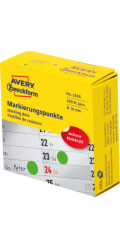 Avery Zweckform Značkovací kroužky v dávkovači Avery Zweckform, 250 ks/role, O19 mm, zelená, ZELENÁ